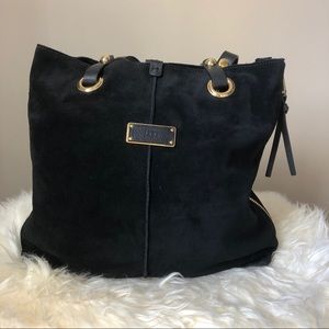 Ugg Black Suede Tote Bag